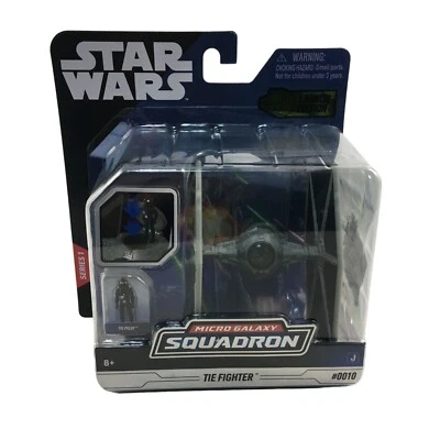 STAR WARS MICRO GALAXY SQUADRON TIE FIGHTER VEHICHLE WITH PILOT LAUNCH EDITION #