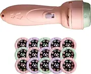 Bsbkoj Kids Flashlight Projector, 120 Patterns Toy, Toddler Fine Motor Learning Aid, Cartoon Torch Light, Durable Safe Design, Colorful Portable, for Preschool 18 Months+