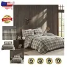 Tasha Plaid Reversible Quilt Set - Oversized King/Cal King, All Season Comfort