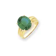 14k Yellow Gold 12x10mm Oval Mount St. Helens ring