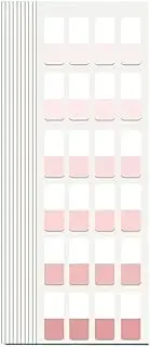 Gradient Sticky Notes Tabs, Transparent Sticky Tabs, Index Tabs, Sticky Notes Writable Annotation Tabs for Book Reading, File Classification, Book Tabs Flags, Label, Page Markers (Gradient Pink S)