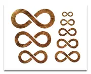 Infinity Symbol - 9 Sizes - Reusable Color, Draw, Paint Custom Stencil Art