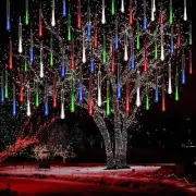 Kwaiffeo Icicle Meteor Shower Lights - 12 Inch 8 Tube Cascading Multicolor