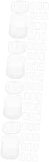 FOMIYES 4sets Portable Travel Soap Travel Soap Container Dish Soap Mini Toiletries Soap Tray Soap Bars Soap Case Soap Dish Hand Soap Travel Supplies Soap Slices Plastic White 20boxes*4