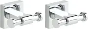 Franklin Brass Maxted J-Hook Wall Mounted Double Robe Towel Hook, Chrome, 2 PACK