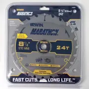 IRWIN MARATHON 14050ZR 8", 8-1/4" Saw Blade Carbide Tooth 5/8" Arbor