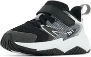 [New Balance] girls Rave V2 Hook and Loop Running Shoe, Black/White, 7.5 X-Wide Toddler US