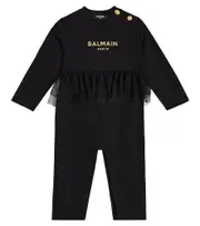 [Balmain Kids] Balmain Kids Baby logo onesie M 12 black