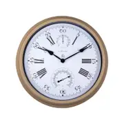 NeXtime Hyacinth Outdoor Wall Clock 40.5cm Brown