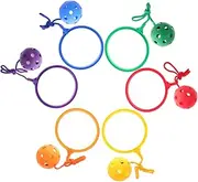 6 Pack Skip Ball Toy for Boys and Girls Ankle Skipping Ring Toy Cord Leg Exercise Toy for Children's