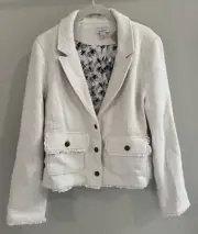 NWT Sundance Catalog Off White “Portia Blazer” Size L $198
