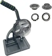 Hand Press Grommet Machine 10mm Manual Button Maker Machine with 3600 Buttonhole