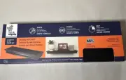 HIGH & MIGHTY 515605 Black 18" Floating Shelf Holds up to 15 lbs, Easy Tool-Free