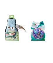 Hartz Cattraction Gator Scratch & Categories Knitty Kitty Ball Cat Toy Lot 2 NEW