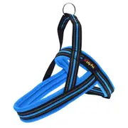 Reflective Polyester Chest Harness For Big Dogs Size L 2.5 X 68 X 84Cm Blue