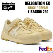 Onitsuka Tiger DELEGATION EX BEIGE/CREAM 1183A559 250 UNISEX Japan NEW!! F/S