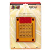 LED Autolamps Amber Rear Indicator Light 12-24V 16 LED Red Reflector Blister