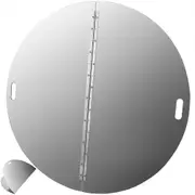 VEVOR Fire Pit Lid Round 40 Inch Foldable Fire Pit Ring Snuff Cover 430 Stainless Steel Fire Pit Spark Screen Cover 3mm Thickness