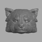 Animal Warrior Red Panda v2 custom head for Mythic Legions & other action figure