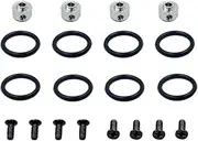 4 Set 3.17mm RC Airplane Helicopter Propeller Saver Adapter with Screw Rubber Ring for Electric Brushless Motor Shaft RC Toy Part