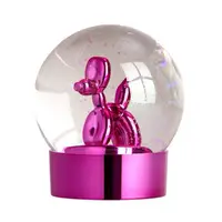 在飛比找蝦皮商城優惠-Balloon Dog Globe 閃光七彩氣球狗造型水晶球
