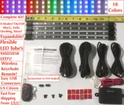 4pc LED Million Color Glow GOLF CART UNDERBODY light kit 12 VOLT EZ GO
