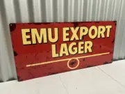 EMU EXPORT LAGER SIGN LARGE METAL SIGN