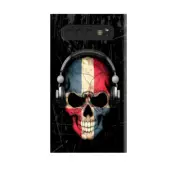 Samsung Galaxy S10+ Dominican Republic Skull Flag Cover Case