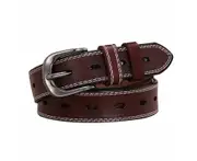 Classic Leather Belts For Women, Joyreap Genuine Leather Womens Belts Alloy Pin Buckle (brown)