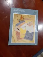 Pastel Baby BIBS Counted Cross Stitch PATTERNS - Vintage 1987