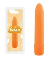 Mini Neon Basic Vibe Orange Multi Speed Bullet Massager Vibrator Petite Small
