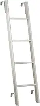 Bunk Bed Ladder White Bunk Bed Hanging Ladder, Floor Ladder with 4 Hooks, Camper Bunk Bed Ladder for Travel Trailer, Load Capacity 150 Kg/330 Lbs (Size : 140cm/55)