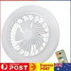 Ceiling Fan with Lamp with Remote 3 Colors Dimmable LED Silent Ceiling Fan Light