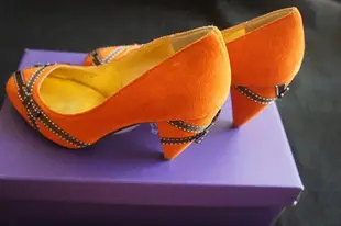 全新專櫃品牌Miss Sofi Princess系列絕美設計款緞帶高跟鞋