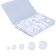 100 Pcs 5 Sizes Sewing Buttons for Crafts 4-Hole Buttons for ClothesSewing DI...