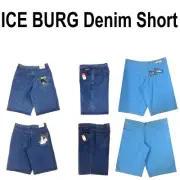 HISTORY ICE BERG, DENIM MEN'S SHORT, MADE IN ITALY, Limited Sizes