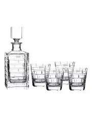 [Royal Doulton] Metro Crystal Decanter Set in Clear