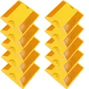10 Pcs Pavement Marker Road Reflectors,4 by 4 inch Street Pavement