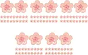 OHPHCALL 5sets Charming Flower Design Push Pins Multifunctional Office Supplies Wall Pins for Photo Notes Desk 20pcs*5
