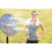 Fan Mist Kit for Outdoor cooling - Low Pressure Fan Misting System - Brass/st...
