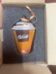 Rare McDonald’s McCafé Coffee Blown Glass Ornament