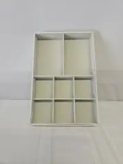 Wooden Tray Storage Organizer Grid Box for Ornaments Jewelries Display Trays 1Pc