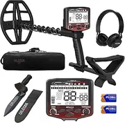 [DR.ÖTEK] Metal Detector for Adults, Professional Higher Accuracy Metal Detector Kit with Advanced Ground Balance, 5 Modes, 12" Double-D Waterproof Coil, Gold Detector for Beach Hunting