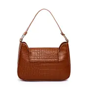Fashion Women Handbag Alligator Pattern Top-handle Bag Female Solid Color Shoulder Phone Purse Ladies PU Leather Clutches