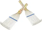 CIMAXIC 2Pcs Durable Horse Hair Brush Ergonomic Grooming Tool Gentle Deshedding Rake for Sheep Cattle and Equine Coats