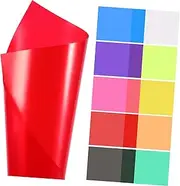 Generic Color Lighting Gel Filters 20 Pieces Light Gels for Photography Plastic Film Sheets Diffusing Sheets