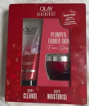 Olay Regenerist Microsculpting Day Moisturiser (non SPF) 50gm w/ Cleanser 100gm