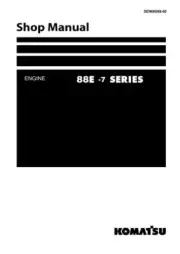 Komatsu 88E-7 Series Engine Repair Shop Service Manual Workshop Book