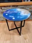 Resin Ocean Table, Center Coffee Lamp Table, Bar Side Table Luxury Furniture Top