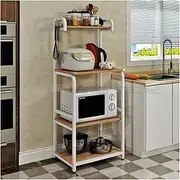 Microwave Stand Microwave Shelf 3 Tier Microwave Oven Rack Kitchen Shelf Home Cabinet Kitchen Shelf Microwave Oven Cabinet Floor Standing Shelf Microwave Rack